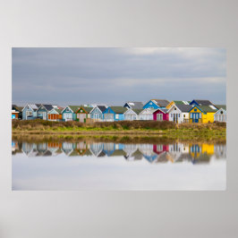 PÓSTER MUDEFORD SANDBANK, DORSET, INGLATERRA