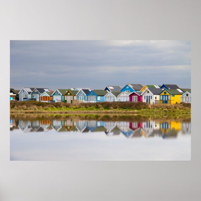 PÓSTER MUDEFORD SANDBANK, DORSET, INGLATERRA (Frente)