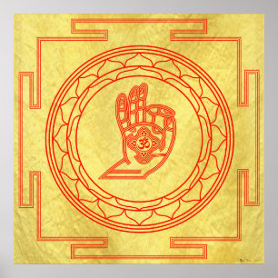 Póster Mudra Om Mandala