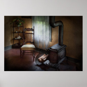Póster Muebles - Silla - La felicidad es un asiento cálid