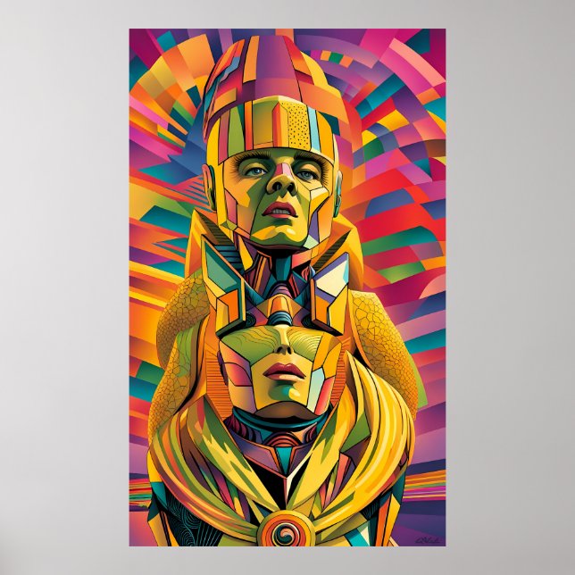 Póster Mueca y mirar con malicia (Frente)