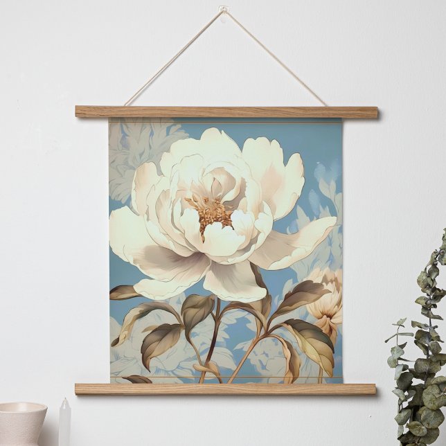 PÓSTER MUELLE DE FLORES BLANCOS VINTAGE (Subido por el creador)