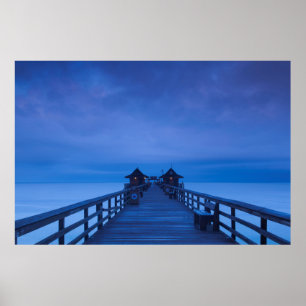 Póster Muelle de Nápoles, amanecer