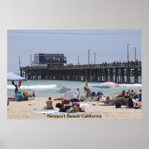 Póster Muelle de Newport Beach
