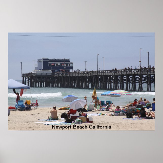 Póster Muelle de Newport Beach (Frente)