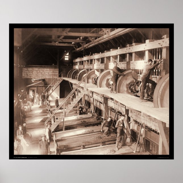 Póster Muelle Deadwood Terra Gold Stamp SD 1888 (Frente)