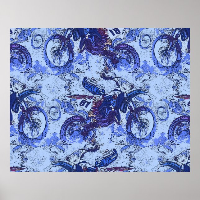 Póster Muelle en Bicicleta Sucia - Motocross Racers (Frente)