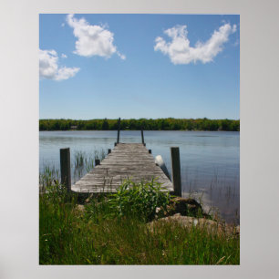 Póster Muelle tranquilo en la península superior