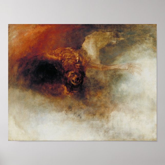 Póster Muerte a caballo pálido por J. M. W. Turner (Frente)
