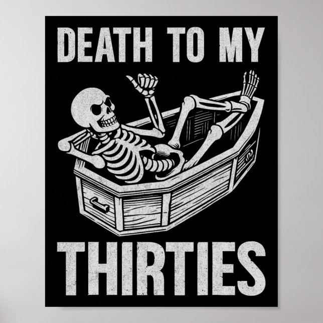 Póster Muerte a mis 30 (Frente)