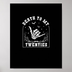 Póster Muerte a mis veinte años - Whimsigoth cumpleaños 3