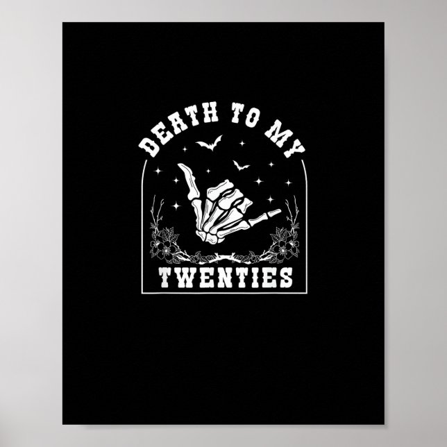 Póster Muerte a mis veinte años - Whimsigoth cumpleaños 3 (Frente)