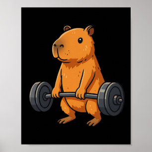 Póster Muerte Capybara Funny Fitness Capy Lover Gymen
