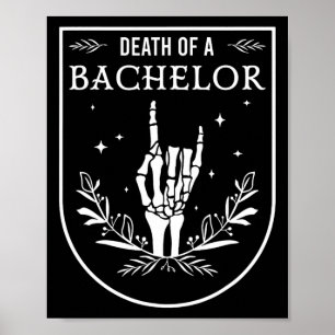 Póster Muerte De Bachelor Groom Groomsman Halloween Gótic