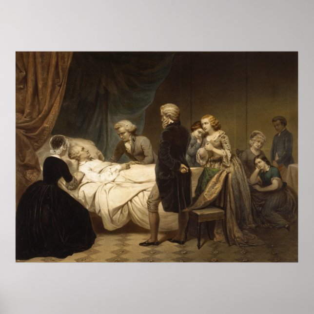 Póster Muerte de George Washington poster/imprenta (Frente)