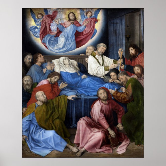Póster Muerte de la Virgen - Hugo van der Goes - c1475 (Frente)