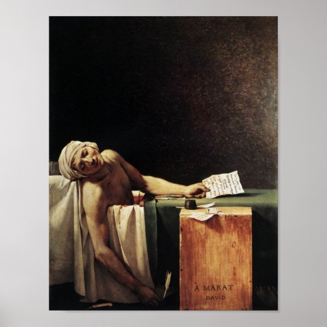 Póster Muerte de Marat (Frente)