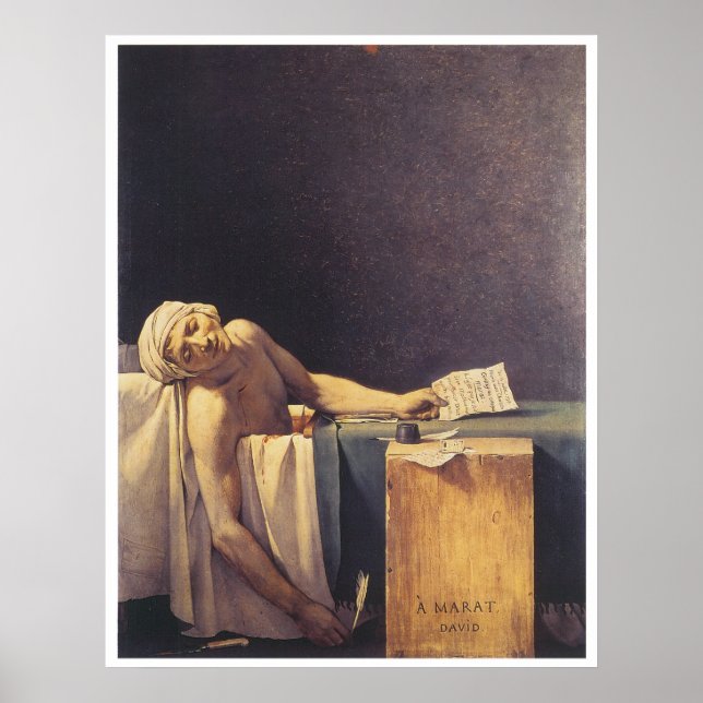Póster Muerte de Marat, 1793 (Frente)