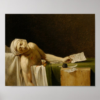 Póster Muerte de Marat por Jacques-Louis David