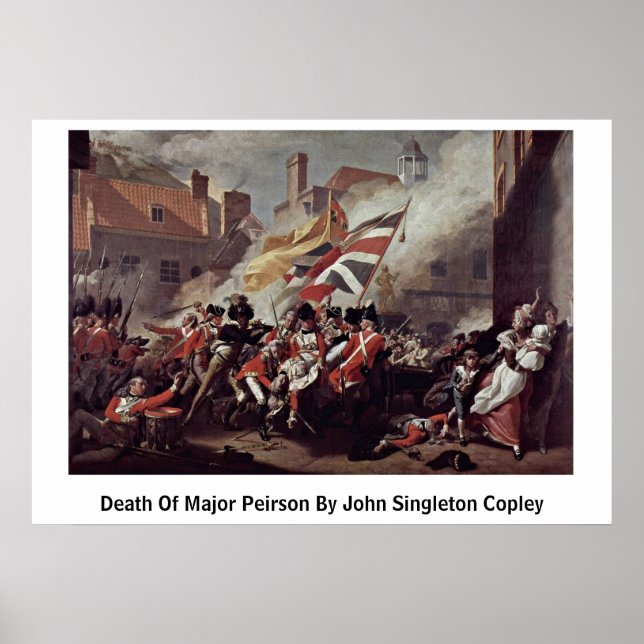 Póster Muerte De Mayor Persona Por John Singleton Copley (Frente)