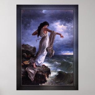 Póster Muerte de Sappho por Miguel Carbonell Selva