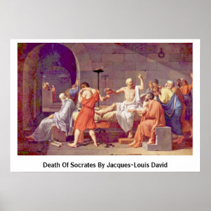 Póster Muerte de Sócrates de Jacques-Louis David