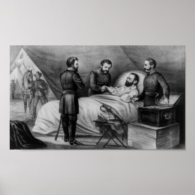 Póster Muerte de Stonewall Jackson (Frente)
