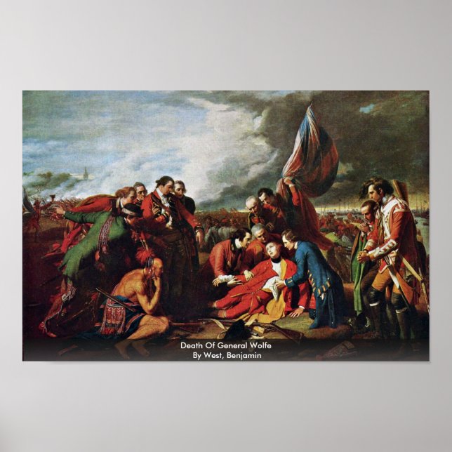 Póster Muerte Del General Wolfe Por Occidente, Benjamin (Frente)