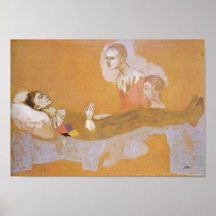Póster Muerte del Harlequin por Pablo Picasso (1906)