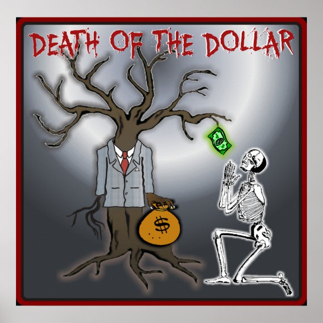 Póster Muerte Del Poster Del Dólar (Frente)