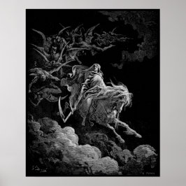 Póster Muerte en el caballo pálido Gustave Dore