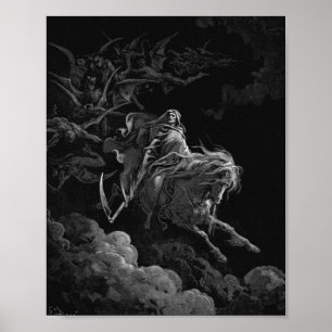 Póster Muerte En Un Caballo Pálido Por Gustave Dore