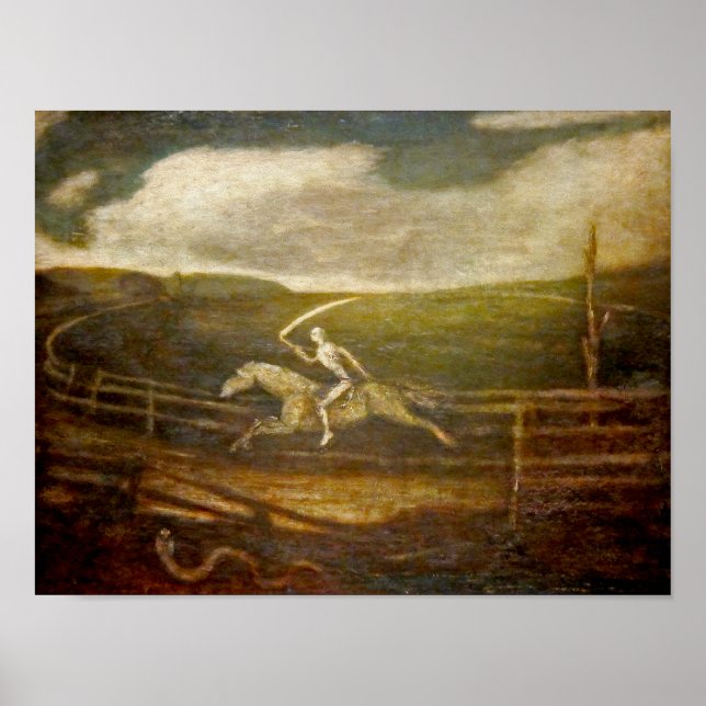 Póster Muerte en un caballo pálido por Ryder (Frente)