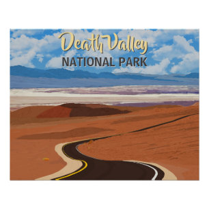Póster Muerte pintada al estilo vintage del Valle