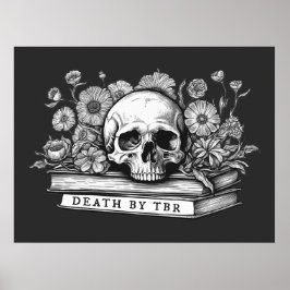 Póster Muerte por calavera en tbr y libros