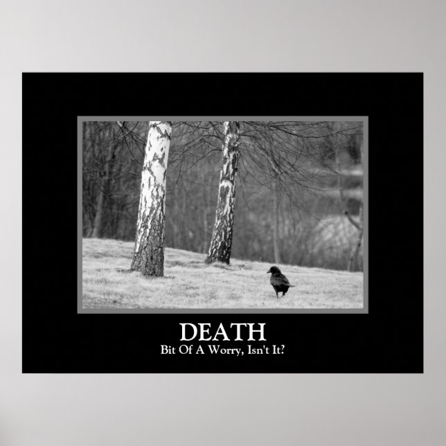 Póster Muerte ~ Un Poco De Preocupación, ¿No? (Frente)