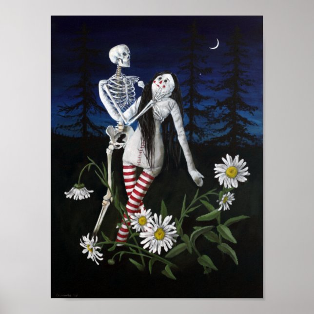 Póster "Muerte y muñeca" de Christiane Cegavske Poster (Frente)