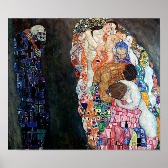 Póster Muerte y vida | Gustav Klimt | (Frente)