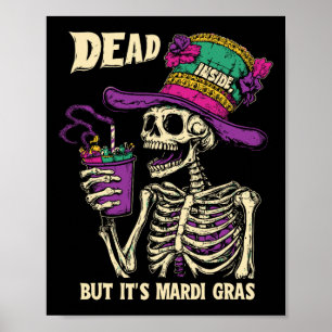Póster Muerto adentro pero es el gracioso esqueleto del M
