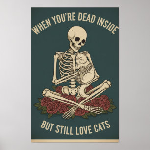 Póster Muerto por dentro, gato por fuera