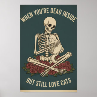 Póster Muerto por dentro, gato por fuera