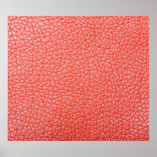 Póster Muestra de tapicería de cuero naranja textureabstr
