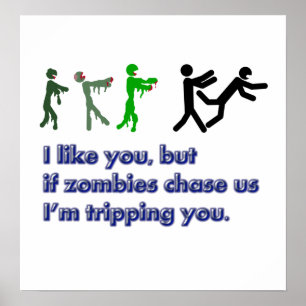 Póster Muestra del viaje de los zombis