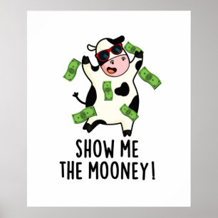 Póster Muéstrame el lunar gracioso de vaca