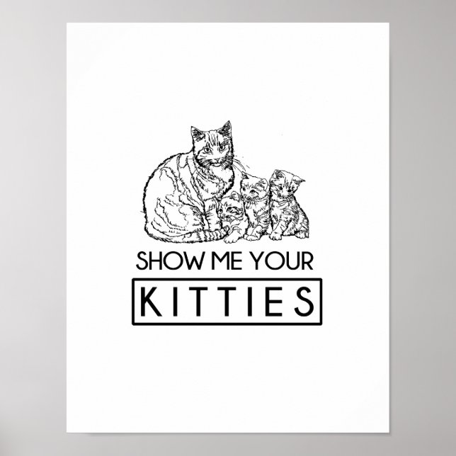 Póster Muéstrame tus gatitos (Frente)