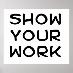Póster Muestre su trabajo