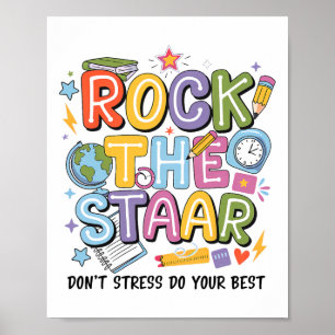 Póster Mueve El Examen Día Staar Profesor Motivacional Ex