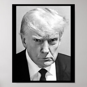 Póster Mug Shot - Disparan a Donald Trump