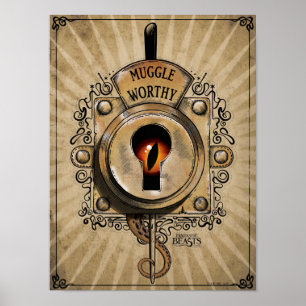 Póster MUGGLE WORTHY™ Lock