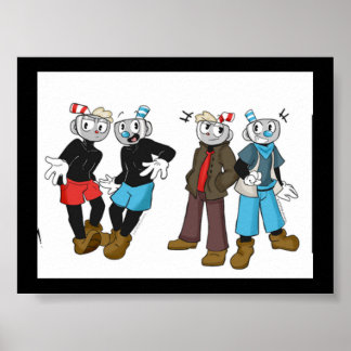 Póster ¡MugMan un Poster de la cabeza de la copa!